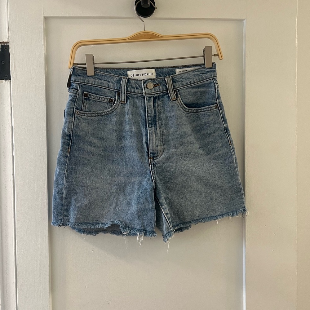 Denim Forum Light Blue Jean Shorts